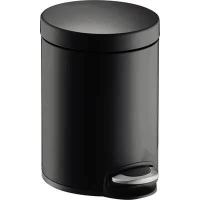 Image de helit Poubelle à pédale the silent , 20 litres, noir (5690740)