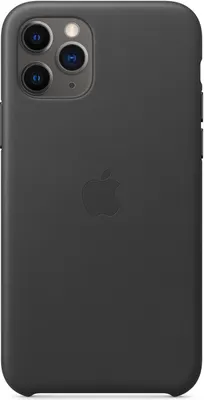 Produktbild von Apple iPhone 11 Pro Hülle - Echtleder - Hard Case, Backcover - Schwarz