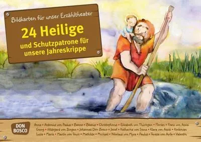 Obrázek produktu pro 24 Heilige und Schutzpatrone für unsere Jahreskrippe. Kamishibai Bildkartenset.