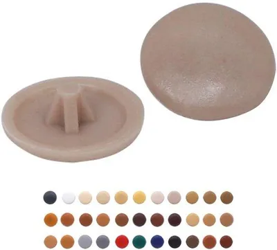 Produktbild von Beige Schraubdeckel einfach 50er Pack