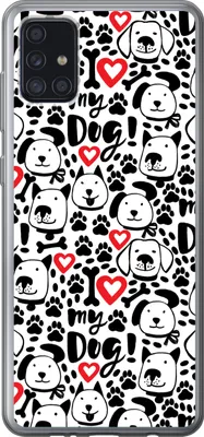 Produktbild von MuchoWow® Handyhülle Schutzhülle Hülle für Telefoonhoesje Samsung Galaxy A52 5G Muster - Hund - Zitat - Jungen - Mädchen - Kinder - Kinder Silikon Softcase Handy Hülle - Umschlag
