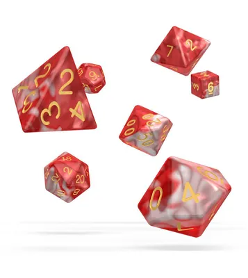 Produktbild von Oakie Doakie Dice Würfel RPG-Set Gemidice - Red Sky (7)