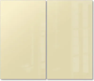 Produktbild von DEQORI Herdabdeckplatte Glas 2-tlg 'Beige' Abdeckplatte Küche Glaskeramikkochfeld Herd