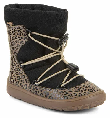 Produktbild von Froddo FroddoTex Barefoot Track Wool Mädchen Wasserdichte Barfußstiefel mit Wollfutter Beige+, G3160251-19 - Gr. 27