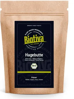 Produktbild von Biotiva Hagebutten Pulver 250 aus biologischem Anbau