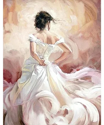 Zdjęcie produktu dla DIY Malowanie diamentami Balerina 40 x 50 cm