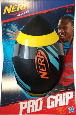 Produktbild von Hasbro Nerf E1291 Football Nerf Sports Pro grip Outdoor Football Rugby Ball schwarz für Kinder