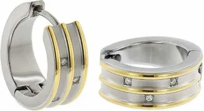 Produktbild von Boccia Creolen 05047-03 Titan vergoldet mit Diamanten