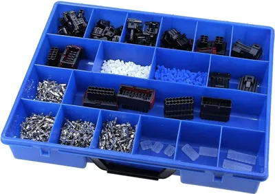 Productafbeelding van Kalitec KALI-1310 connectoren, JPT assortimentskist, 0,5-2,5mm², 768-delig, kunststof, temperatuurbereik -40°C tot +105°C, set connectoren, connectorverbinding