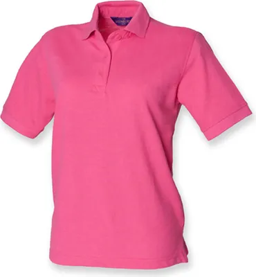 Produktbild von Henbury H401 | Damen Piqué Poloshirt 65/35 - Farbe: Fuchsia - Größe: XL