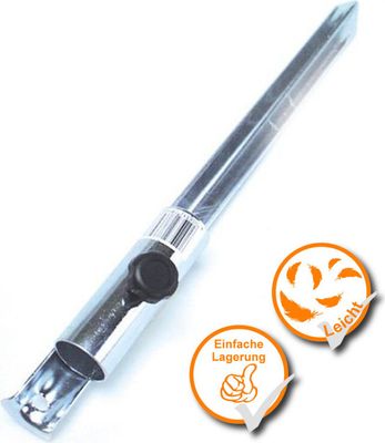 Sonnenschirm-Dorn verzinkter Schirmständer mit Befestigungsschraube Happy Peo...