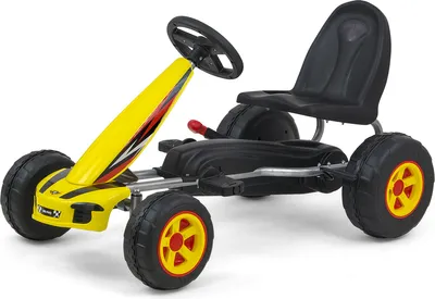 Obrázok produktu pre Detská šliapacia motokára Go-kart Milly Mally Viper žltá