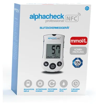 Produktbild von Alphacheck professional Blutzuckerm.mmol/l Kombip. 1 St