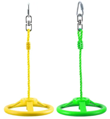 Productafbeelding van Klimringen voor kinderen, stuurwielring, gymnastiekringen, klimringen voor binnen en buiten, geel