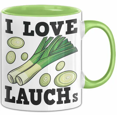Produktbild von I Love Lauchs Tasse Geschenk Jogger Fitness Fun Spass (Grün)