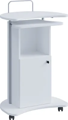 Obrázok produktu pre Drevený rečnícky pult Rečnícky pult vysoký stôl kolieska Komil