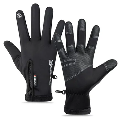 Productafbeelding van Fietshandschoenen Winter - Waterdichte Handschoenen - Touchscreen Handschoenen - Mountainbike Handschoenen - Outdoor Handschoenen - Geschikt voor Heren/Dames - XL