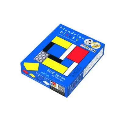 Produktbild von Mondrian Blocks Multi Award Winning Puzzle Game, Brain Teaser, Kompaktes Reisespiel an Bord, Blue Edition