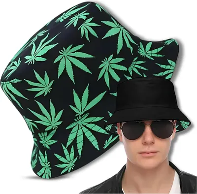 Produktbild von Wendbarer Fischerhut BUCKET HAT, schwarz, Polyester/Baumwolle, 55-59 cm
