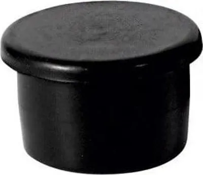 Produktbild von Endkappe aus Gummi, Schwarz, 50 mm, für Sanitäranschluss und internes Abwasser