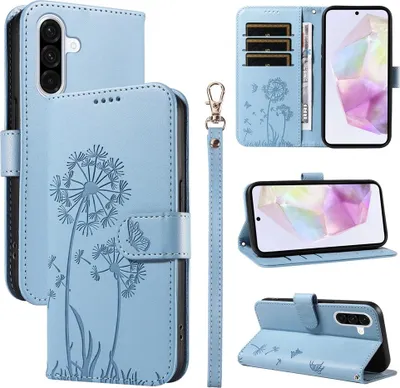 Produktbild von Samsung Galaxy A56 Hülle - Coverup Pusteblume Klapphülle - Hellblau