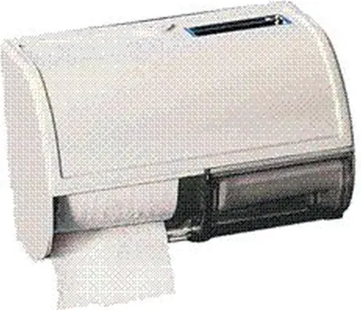 Productafbeelding van Teka dubbele toiletrolhouder zonder asbak, leeg, wit, 1 stuk.