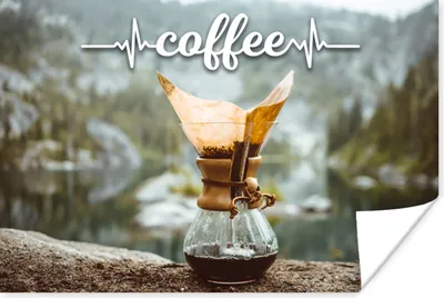 Produktbild von MuchoWow® Poster Kaffee - Zitate - Sprichwörter 90x60 cm - Schlafzimmer