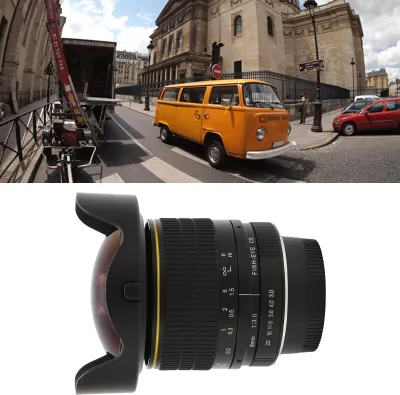 Immagine prodotto di Obiettivo fisheye ultragrandangolare 8 mm F3, attacco F, messa a fuoco manuale per fotocamere reflex