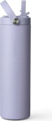 Produktbild von Trinkflasche Edelstahl 750ml Strohhalm Sport Flasche Thermo auslaufsicher Vinsun
