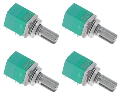4x 8-Pin Linear-Potentiometer B50K 6mm RV097NS mit Schalter