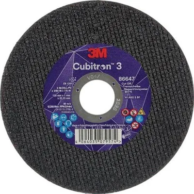 Immagine prodotto di disco da taglio 3M (D125x1mm diritto / 3M™ Cubitron™ 3 / contenuto: 25 pezzi) - 7100304306
