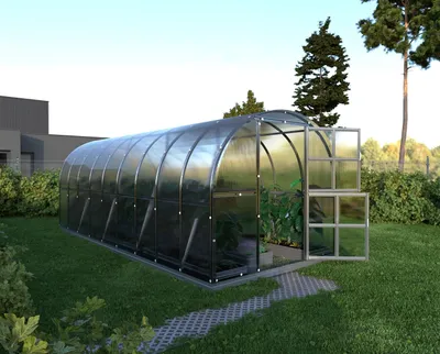 Gewächshaus KLASIKA 18 (3x6m) mit fundamenten und 4mm Polycarbonat;

