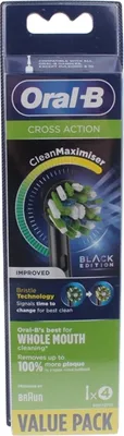 Produktbild von Oral-B CrossAction 80339541, 4 Stück(e), Schwarz, CleanMaximiser, Ungarn, Oral-B, 21,8 g
