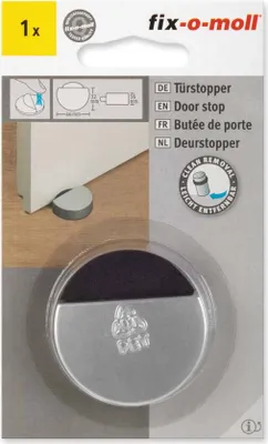 Produktbild von Türstopper matt silber 46 x 16 mm fix-o-moll