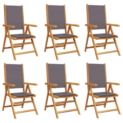 Produktbild von VidaXL 3214542, Terrasse, Gepolsterter Sitz, Akazienholz, Polyester, Anthrazit, 110 kg, 570 mm