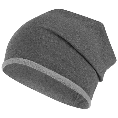 Produktbild von Wintermütze Junge Kindermütze Beanie Fleece gefüttert, Größe 54-56, Graphitgrau