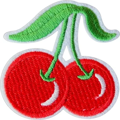 Produktbild von Kirsche-Emblem-Aufnäher zum Aufbügeln