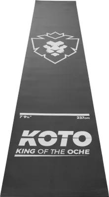 Produktbild von KOTO - Dartteppich Foam Carpet 290 x 60 cm, Schaum Dartmatte Schwarz für Anfänger & Profis, Dart Teppich Rutschfest mit Abwurlinie