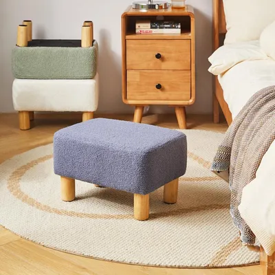 Produktbild von Blauer Sitzhocker 40x29x25cm