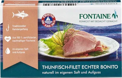 Immagine prodotto di Filetto di tonno skipjack - naturale 120g