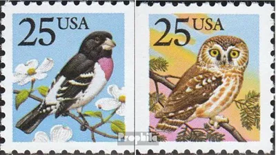 Produktbild von Briefmarken USA 1988 Mi 1980D-1981D (kompl.Ausg.) postfrisch Tiere