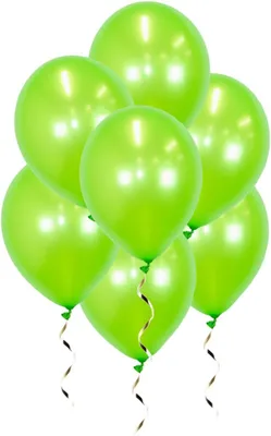 Zdjęcie produktu dla Balony z helem, metalicznego zielonego koloru, 100 sztuk, dekoracje na imprezy urodzinowe