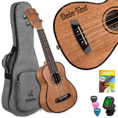 Produktbild von Cascha Ukulele HH-2027 Sopran Ukulele mit personalisierter Gravur