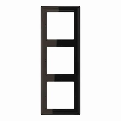 Produktbild von JG Rahmen 3-fach LS983SW 81x223mm schwarz
