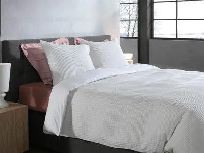 Productafbeelding van Heckettlane Super-White beddengoedset Vafala - 135x200 cm + 1 kussensloop - Gemaakt van imitatiebont