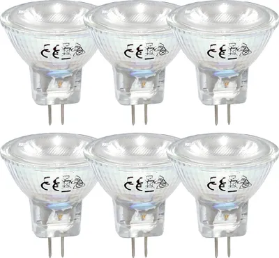 Produktbild von 6 x LED Leuchtmittel Glas Reflektor MR11 2W = 20W GU4 150lm warmweiß 3000K