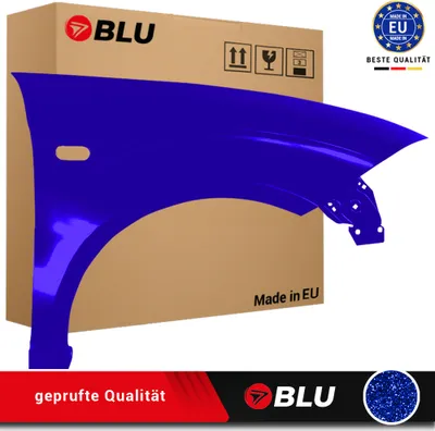 Zdjęcie produktu dla BLU Błotnik pasujący do Seat Altea 5P1/5P5 LS5S Prawy Niebieski Blau Imperial | 2004-2015 | Przedni Przód | Lakierowany | Gotowy do montażu | Stal