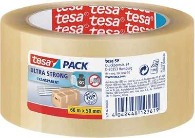Obrázok produktu pre Baliaca páska, 50 mm x 66 m, TESA "Ultra Strong", priesvitná