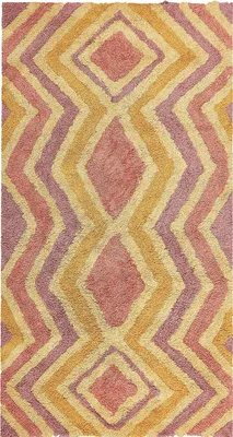 Produktbild von BELIANI Teppich Mehrfarbig Baumwolle 80 x 150 cm Rechteckig Geometrisches Muster Boho Stil Handgetuftet für Wohnzimmer Schlafzimmer Flur