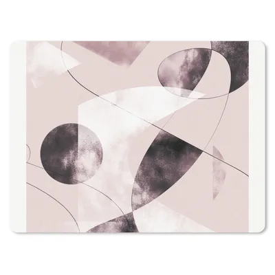 Produktbild von MuchoWow® Mauspad Mousepad Formen - Pastell - Abstrakt - Schwarz 23x19 cm - Mousepads - Maus Mat - Pad - Mausunterlage - Schreibtischunterlage - Mauspad